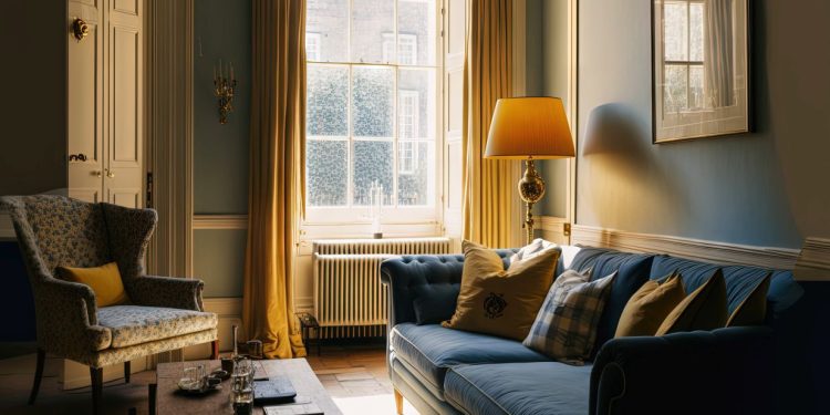 piękny styl angielski w domu