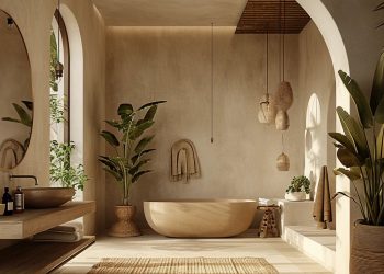 boho wanna i lazienka