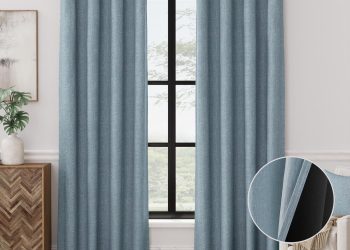 Ekologiczne firany z lnu skutecznie chronią wnętrze przed szkodliwym promieniowaniem słonecznym