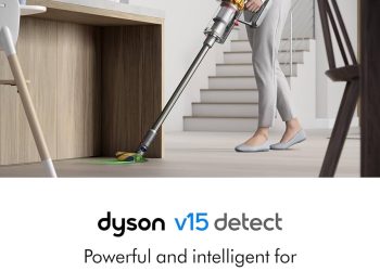 Bezprzewodowy odkurzacz Dyson v15 z laserowym systemem wykrywania kurzu zapewnia niezwykłą skuteczność sprzątania