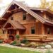 dom drewniany ładny budowa