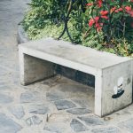 ławka betonowa, ogrodowa
