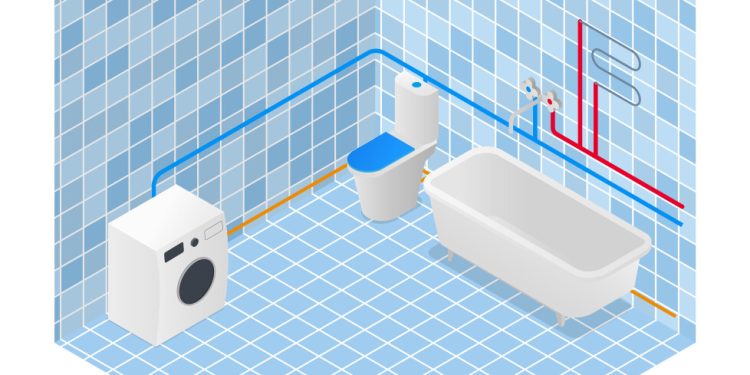 podejścia wodne w łazience