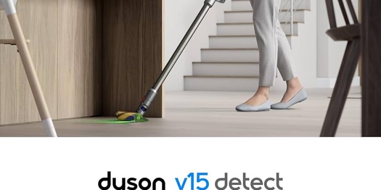 Bezprzewodowy odkurzacz Dyson v15 z laserowym systemem wykrywania kurzu zapewnia niezwykłą skuteczność sprzątania