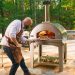piekarnik do pizzy opalany drewnem w rustykalnym stylu