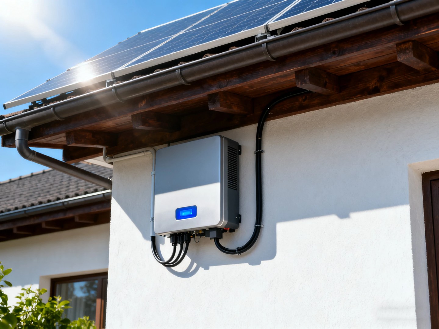 Magazyn energii połączony z hybrydowym falownikiem domowej instalacji